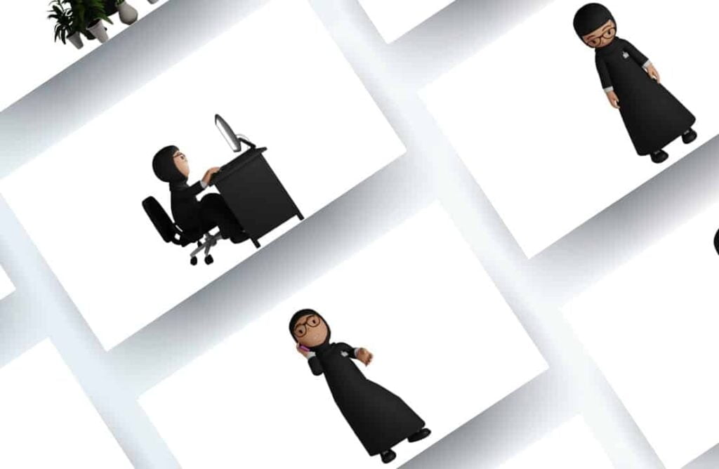 Animated cartoon character