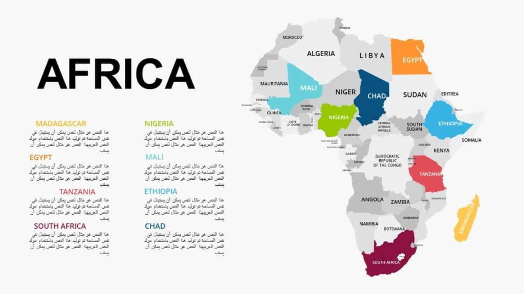 Karten afrikanischer Länder