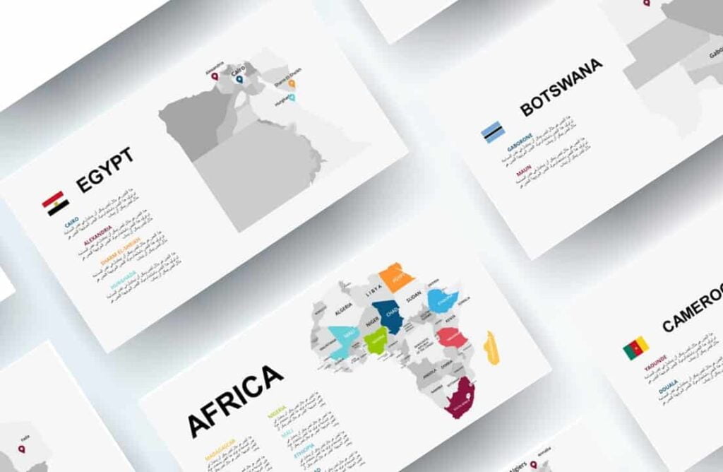 Karten afrikanischer Länder