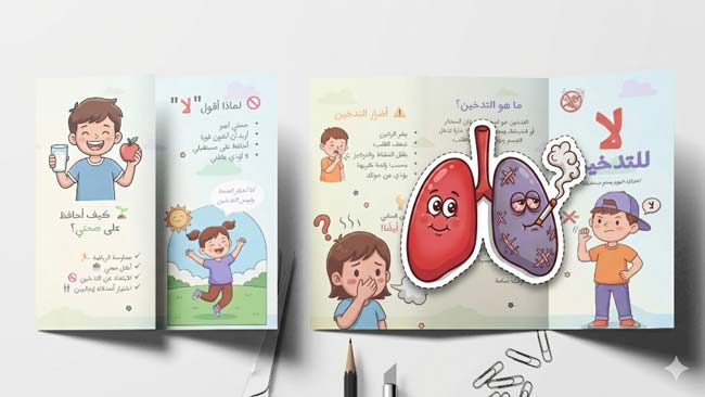 Brochure about smoking