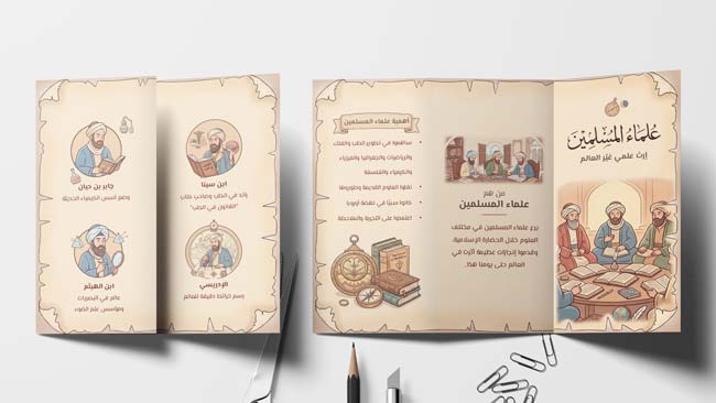 A pamphlet about Muslim scholars