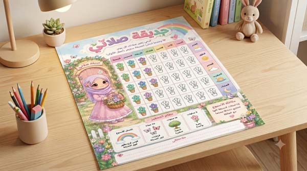 Prayer tracking schedule for children
