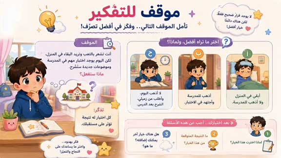 نشاط عن الغياب المدرسي