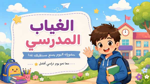 عرض بوربوينت عن الغياب المدرسي