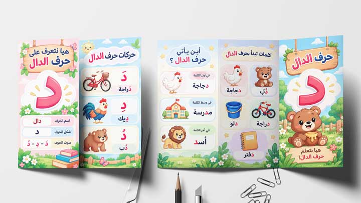 مطوية حرف الدال