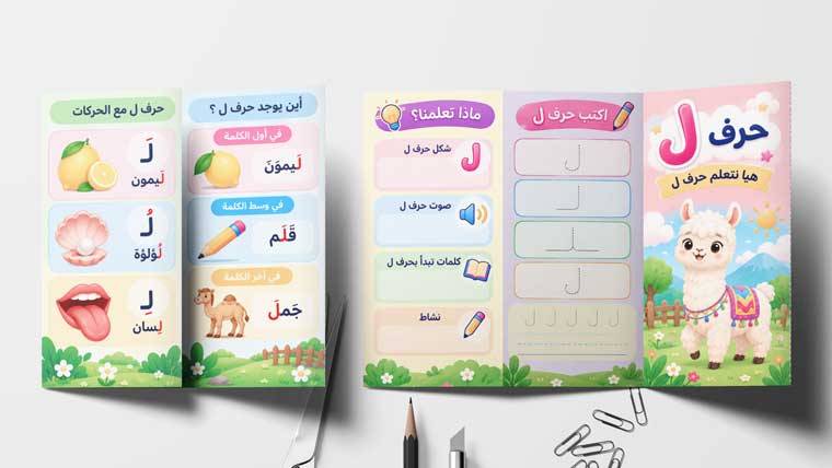 مطوية حرف ل