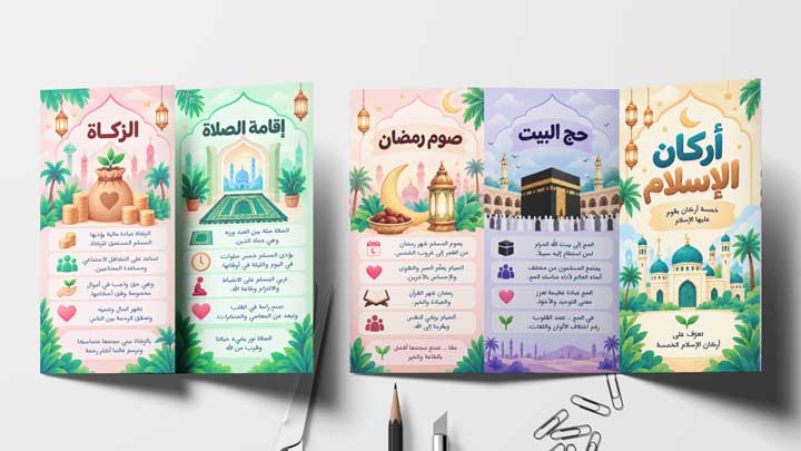 مطوية عن اركان الاسلام