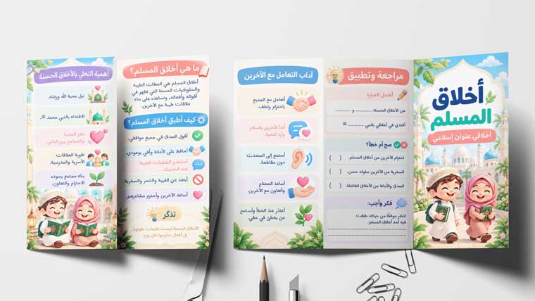 مطوية اخلاق المسلم