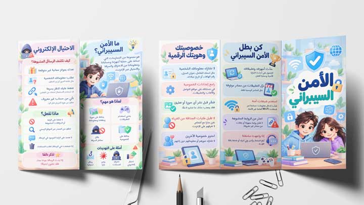 مطوية عن الامن السيبراني