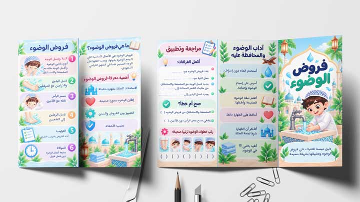 مطوية فروض الوضوء